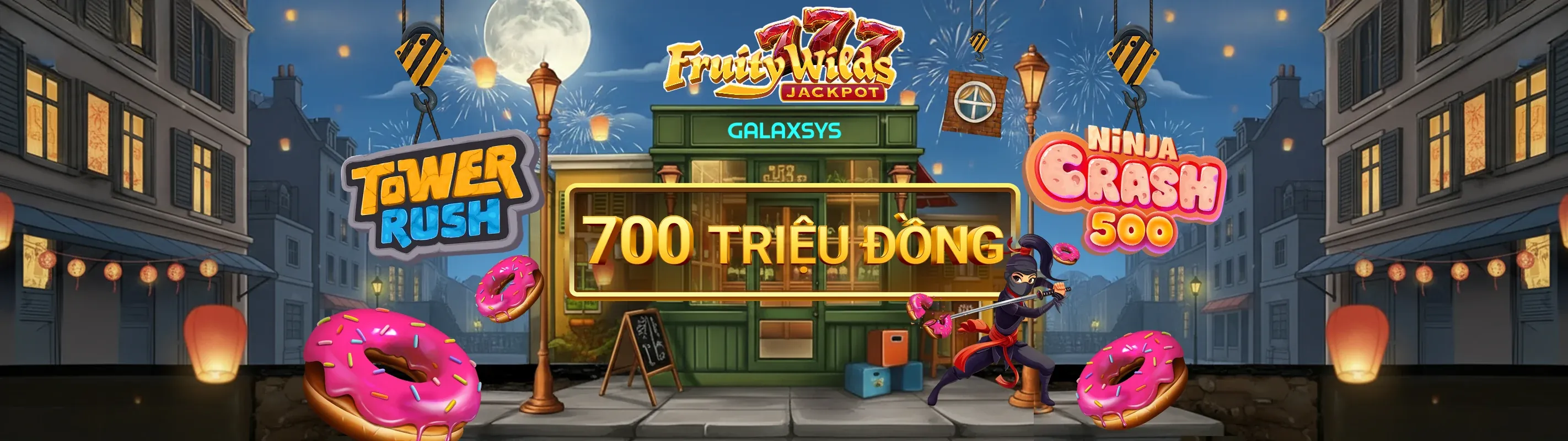 Sân vận động bóng đá với đèn chiếu sáng và logo hi79 casino